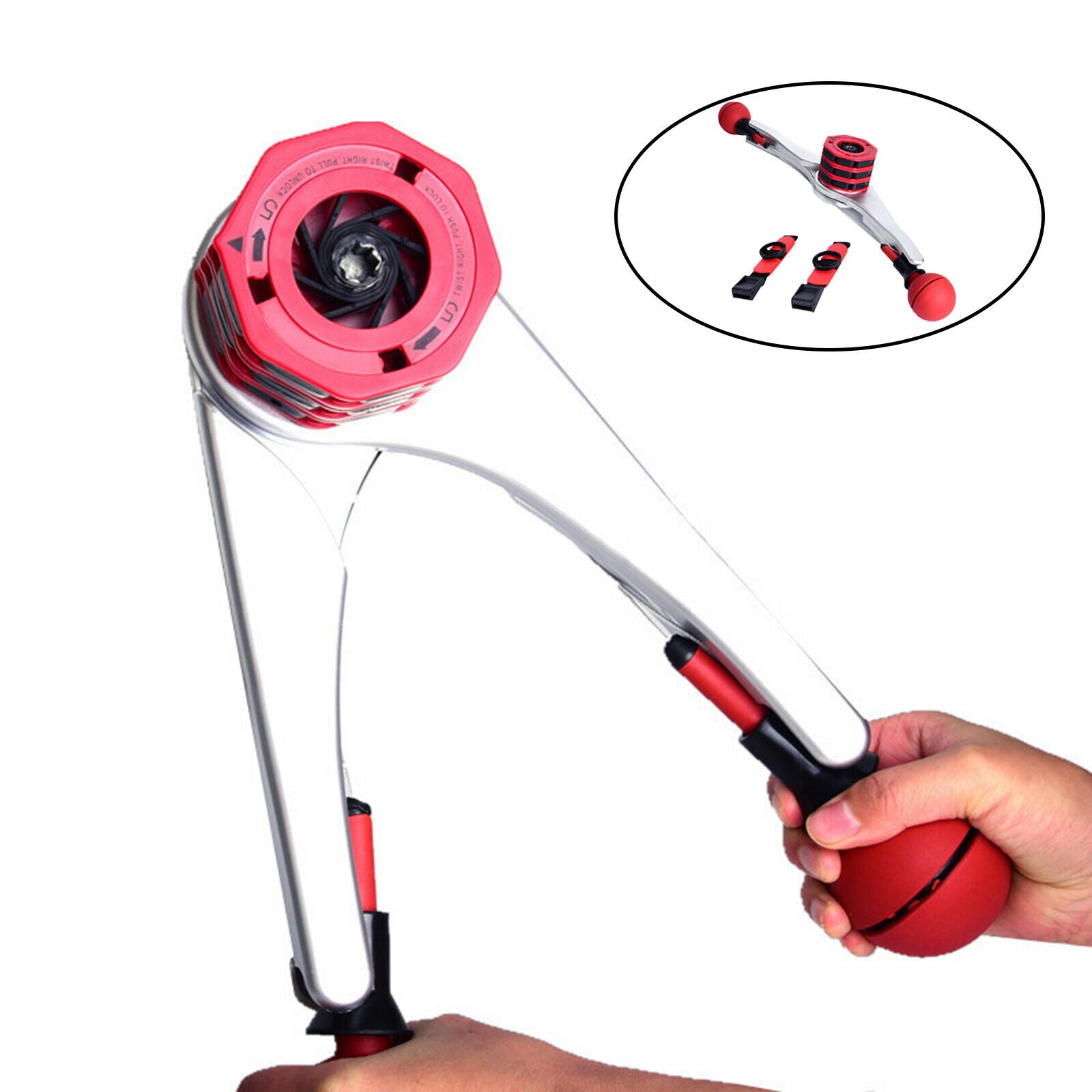 Power Arm Exerciser Adjustable Upper Body Biceps Muscle Training Machine