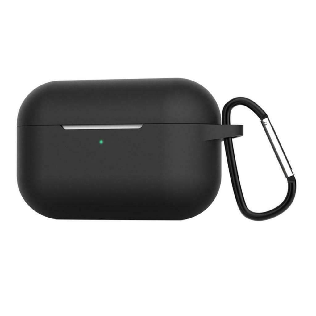Silicone Earphones Case Protective Cover for AirPods Pro, Black