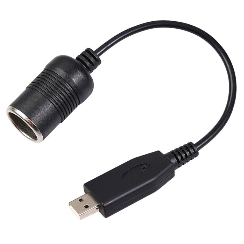 Wired Controller Converter Adapter USB Port to 12V Car Lighter Socket Female PJ3