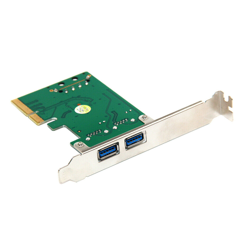 PCI-E 4x Express to 2 Ports USB 3.1 Add on Expansion Card Adapter 10 Gbps