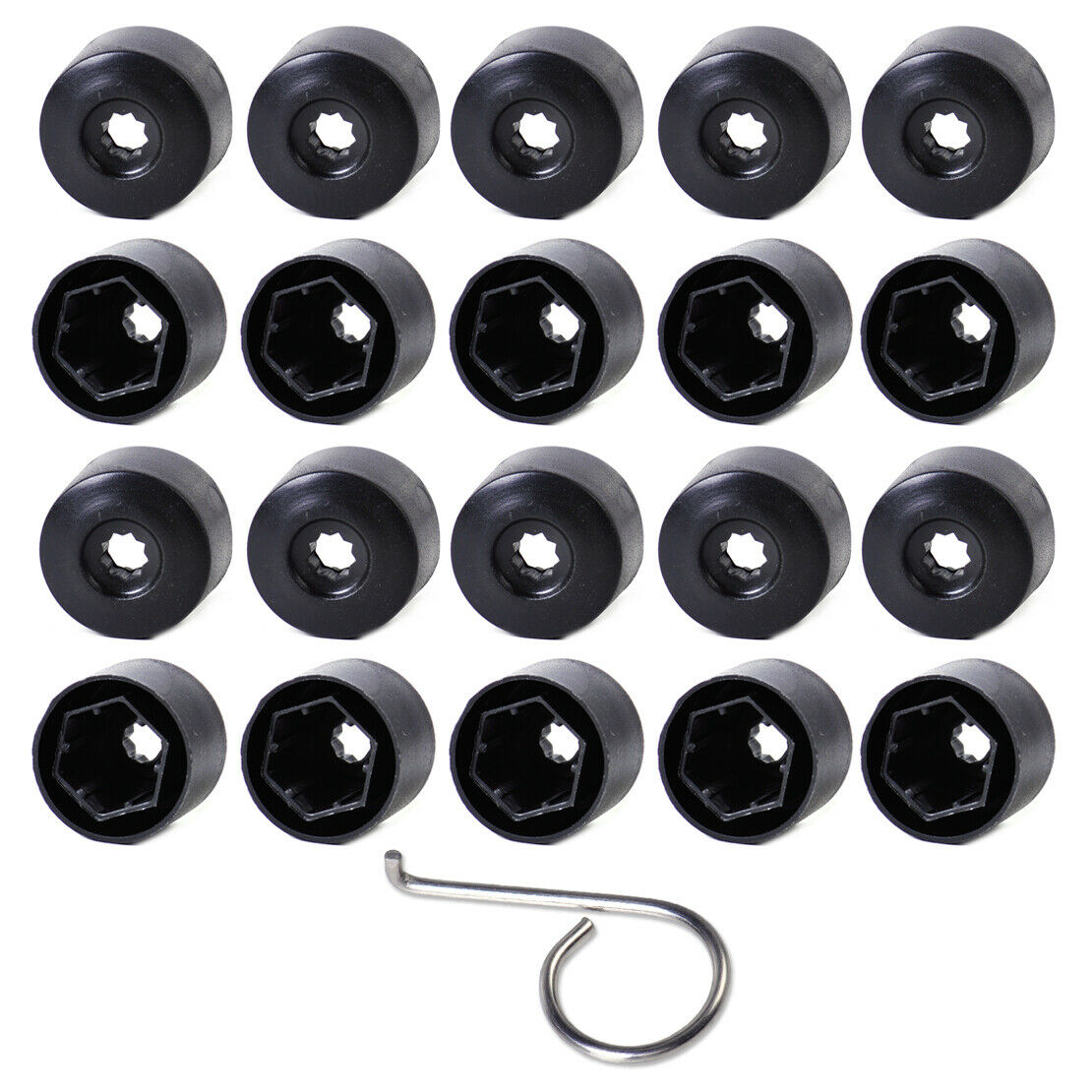 1K0601173 Anti-theft Wheel Lug Center Nut Covers Caps Fit for VW Jetta Golf An