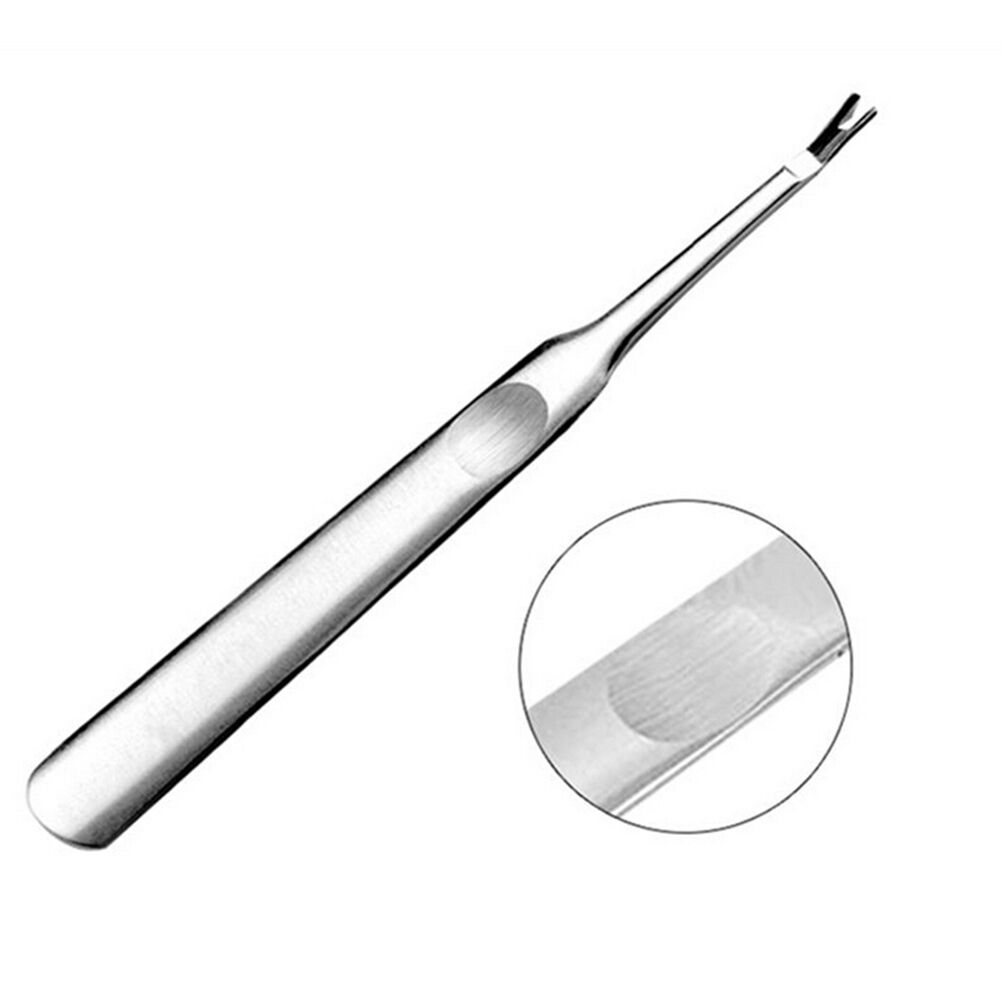 Stainless steel Nail Art Cuticle Pusher Trimmer Cutter Pedicure Manicure Tool NC