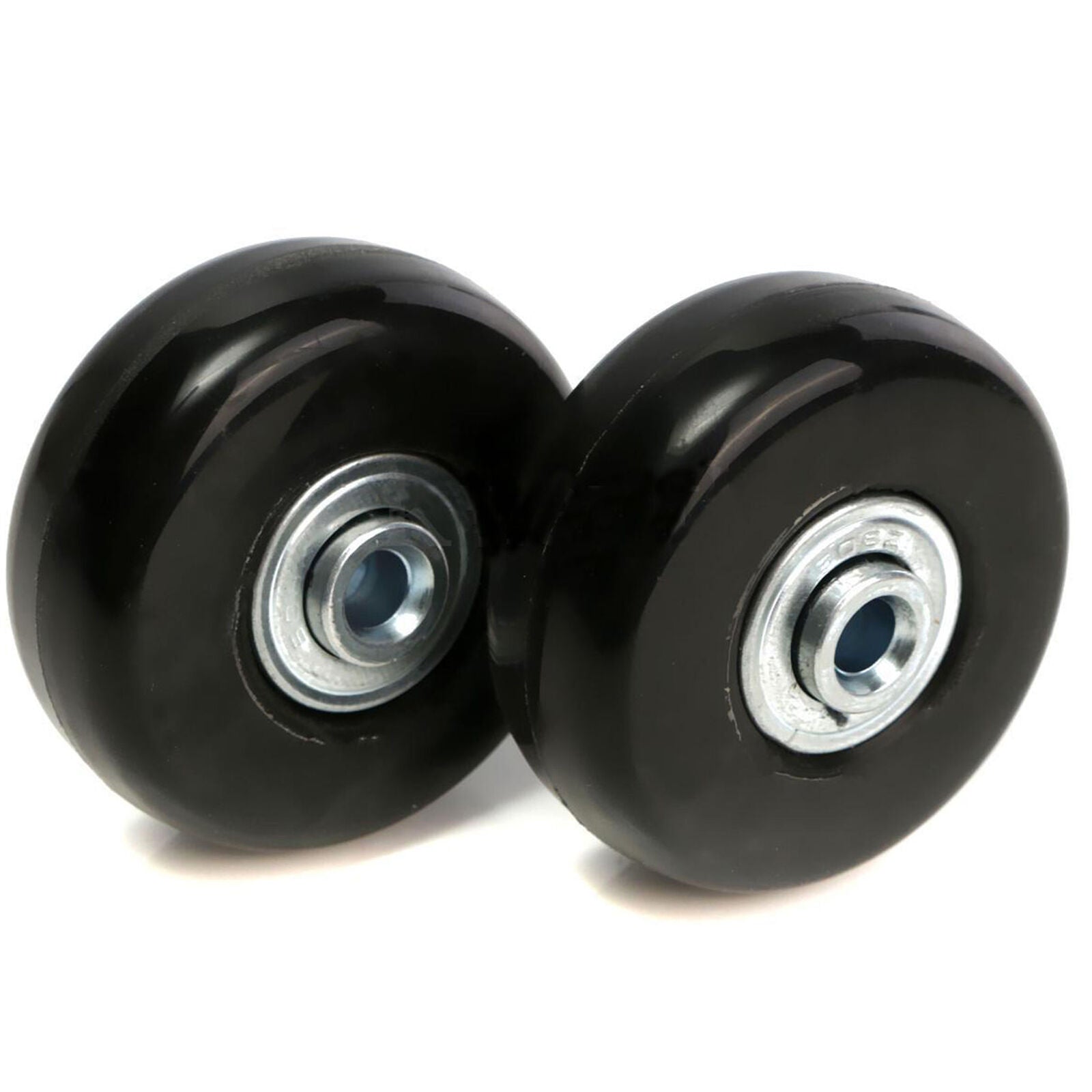 2pcs 50mm Luggage Suitcase Replacement Wheels Axles Rubber Deluxe Repair