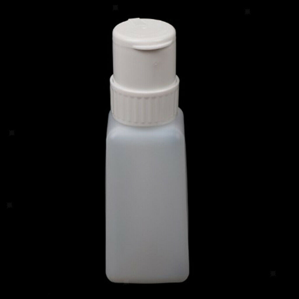 2Pcs Nail Polish Remover Liquid Dispenser Spill-proof Methanol Press Bottle