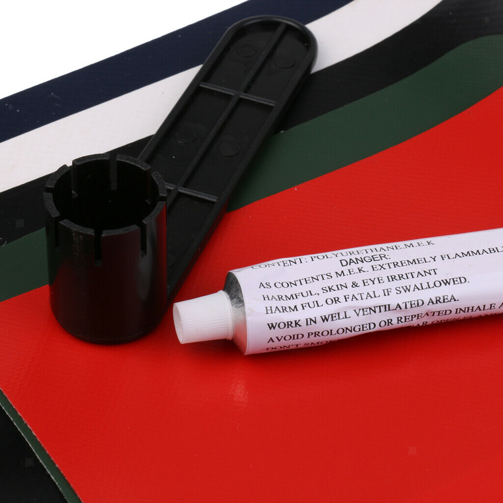 Inflatable Boat PVC Repair Patch Kayak Portable Repairing Kit Patches Glue