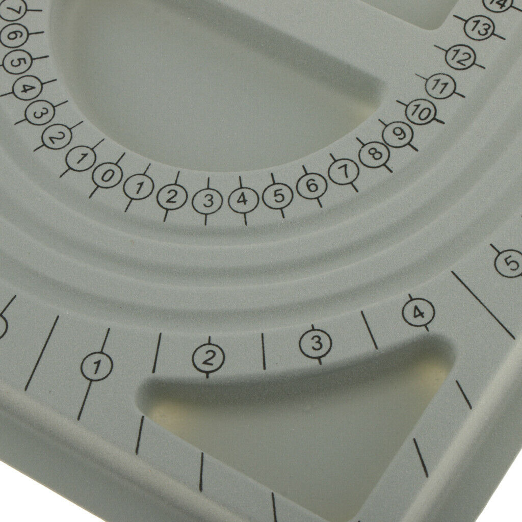 Plastic Flocked Beading Bead Board Bracelet Design Tray Jewelry Making Tools