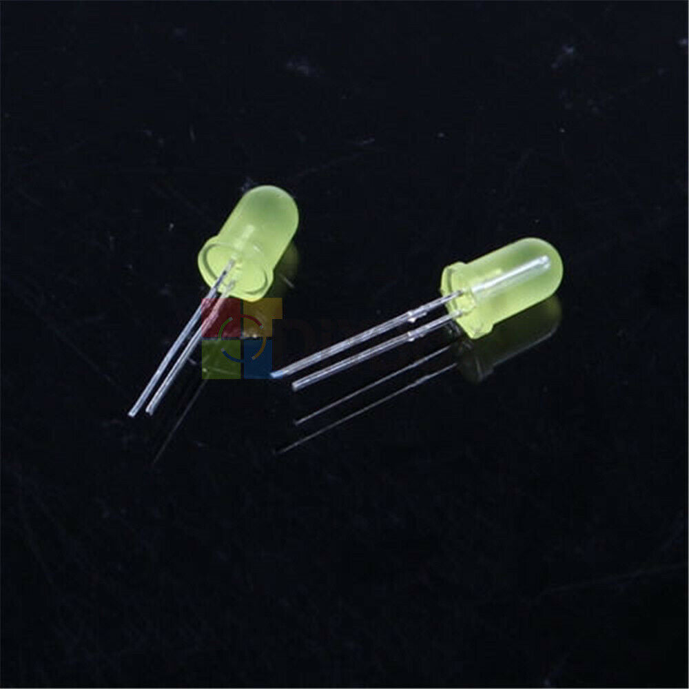 100PCS Round Head Light Emitting Diode LED 3mm 5mm Red Green Yellow Mix Color