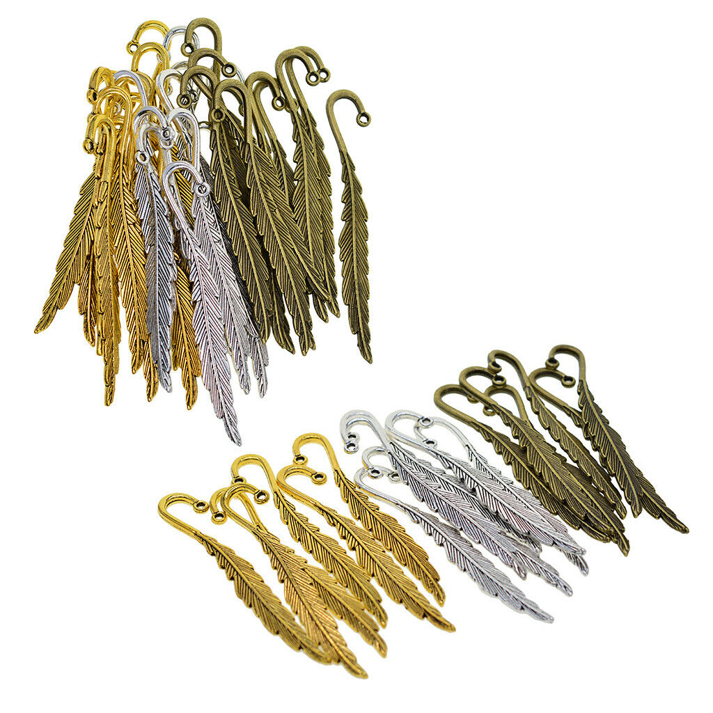 130Pcs Mixed Colors Classical Delicacy Metal Beading Bookmarks for Handmade