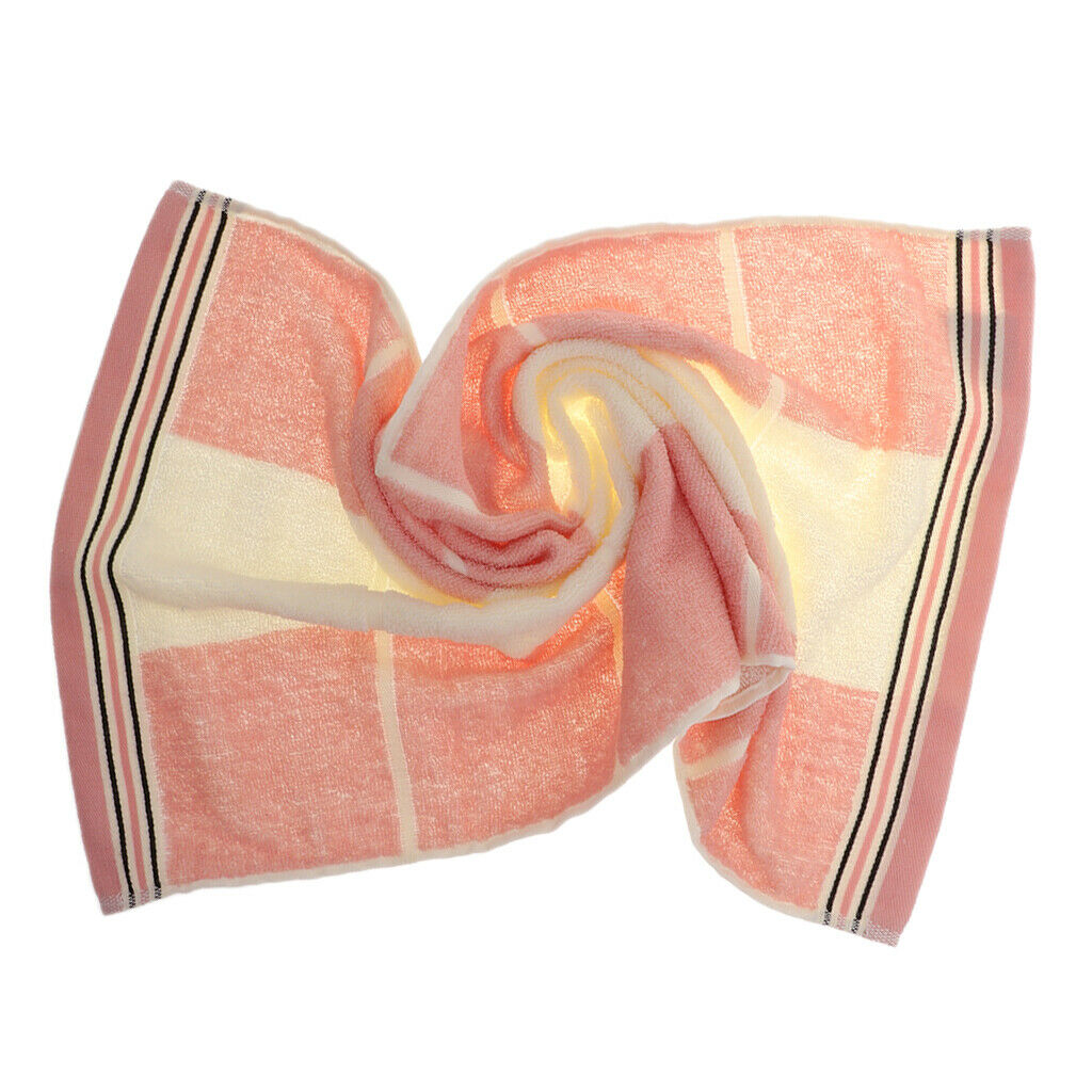 100% Cotton Absorption Water Face Cloth High Quality Bathroom Towel Pink