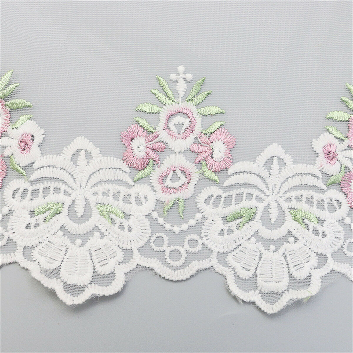 2 Yard Embroidery Lace Trim Clothing Dress Sewing Edge Headwear DIY Fabric Craft