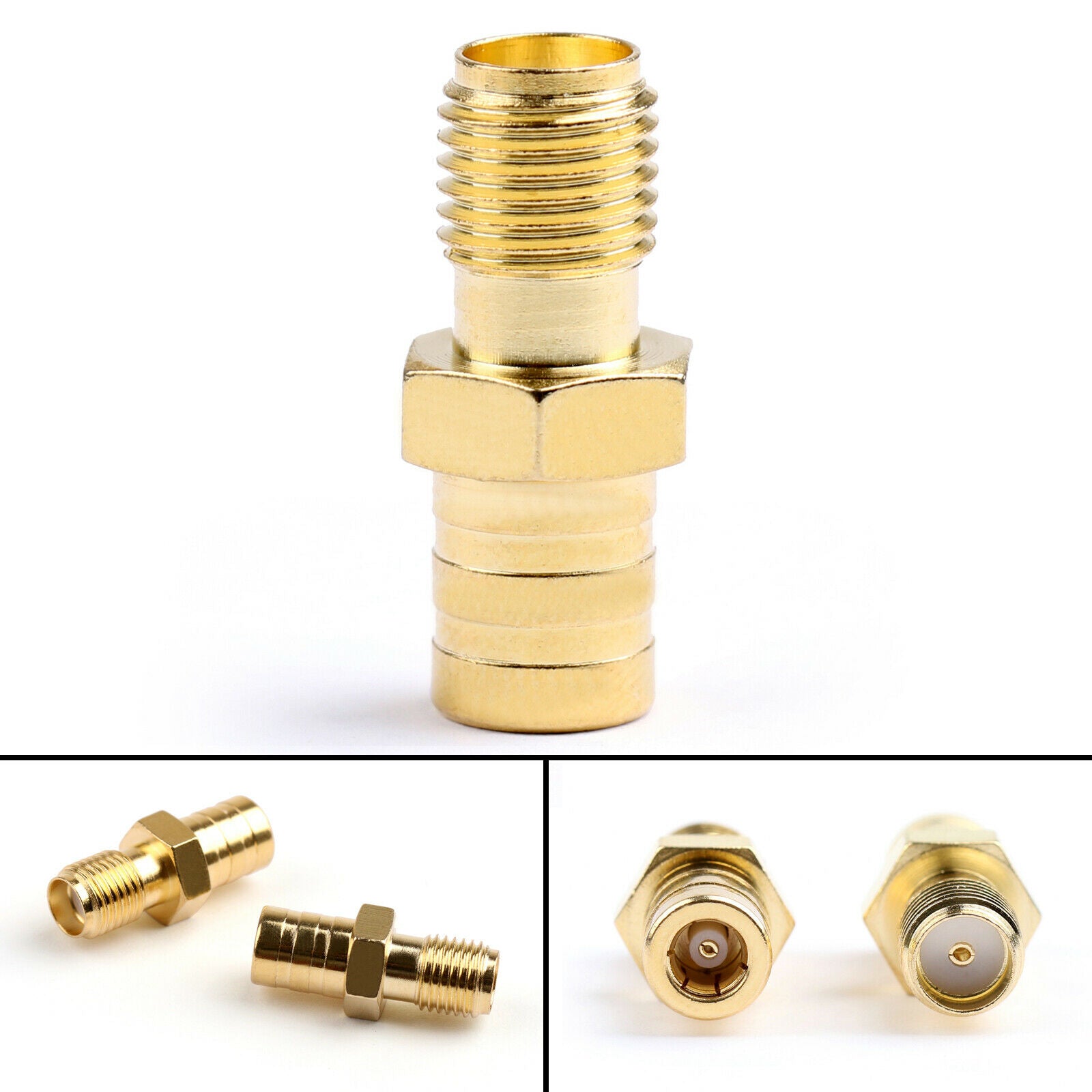 10X SMA Female Jack To SMB Plug Female Straight RF Connector SMA-SMB Adapter CN