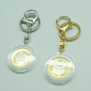 1Pc Commemorative Coins Adjustable Round Storage Box Case Keychain Keyrings Gift