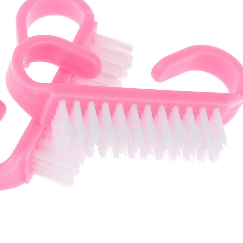 10Pcs Nail Cleaning Clean Brush File Manicure Pedicure Remove Dust Clear To_DD