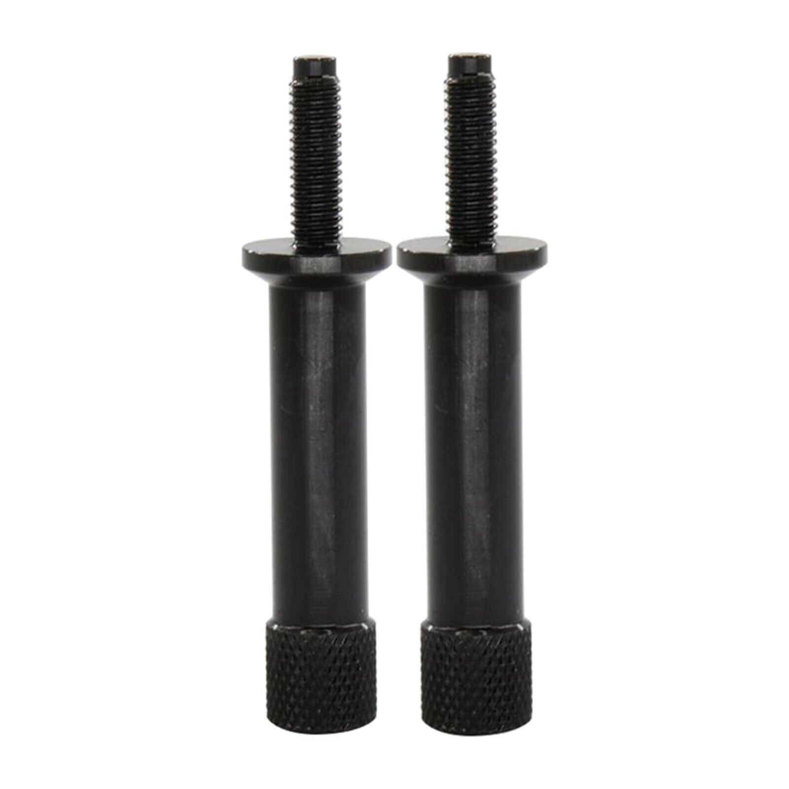 2Pieces Quick Release Tool Free Seat Bolts Aluminum for  Scrambler Black