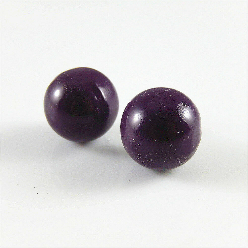 5 pcs Purple Painting Bola Bell Ring Ball Bell Necklace Pendant Findings 16mm