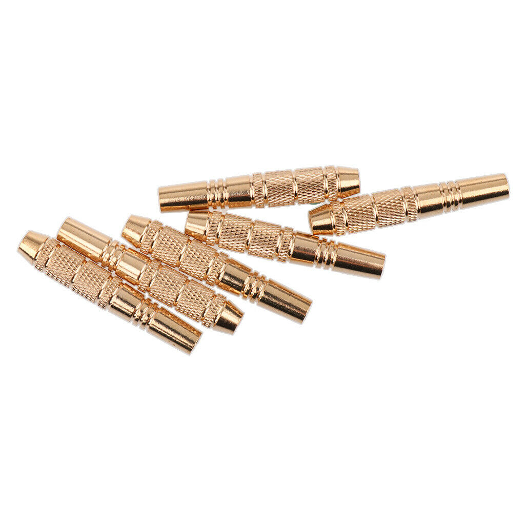 6Pcs 16 Grams Copper Dart Replacement Barrels for Soft and Steel Tip Dart