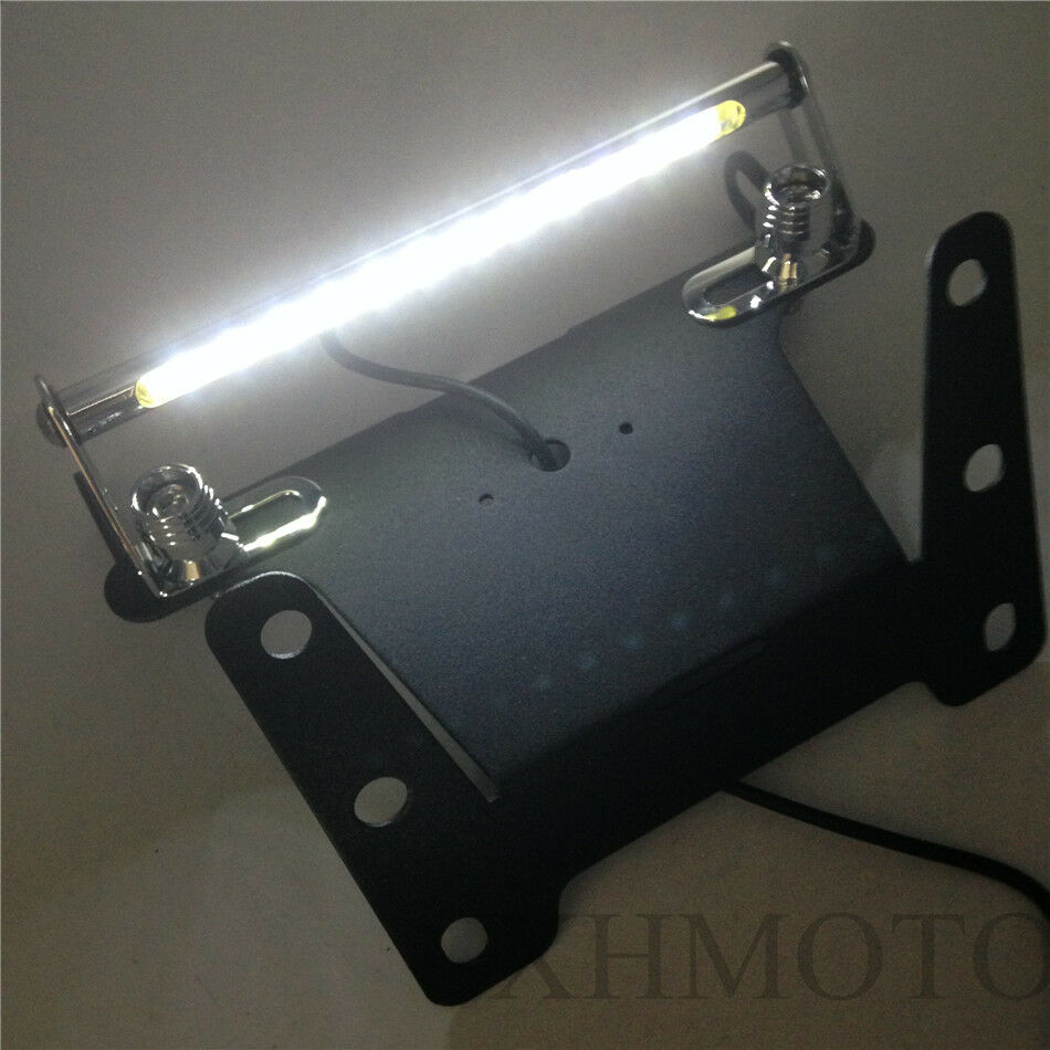 Black Fender Eliminator LED Light For 2004 2005 2006 Kawasaki ZX-10R ZX10R 10R