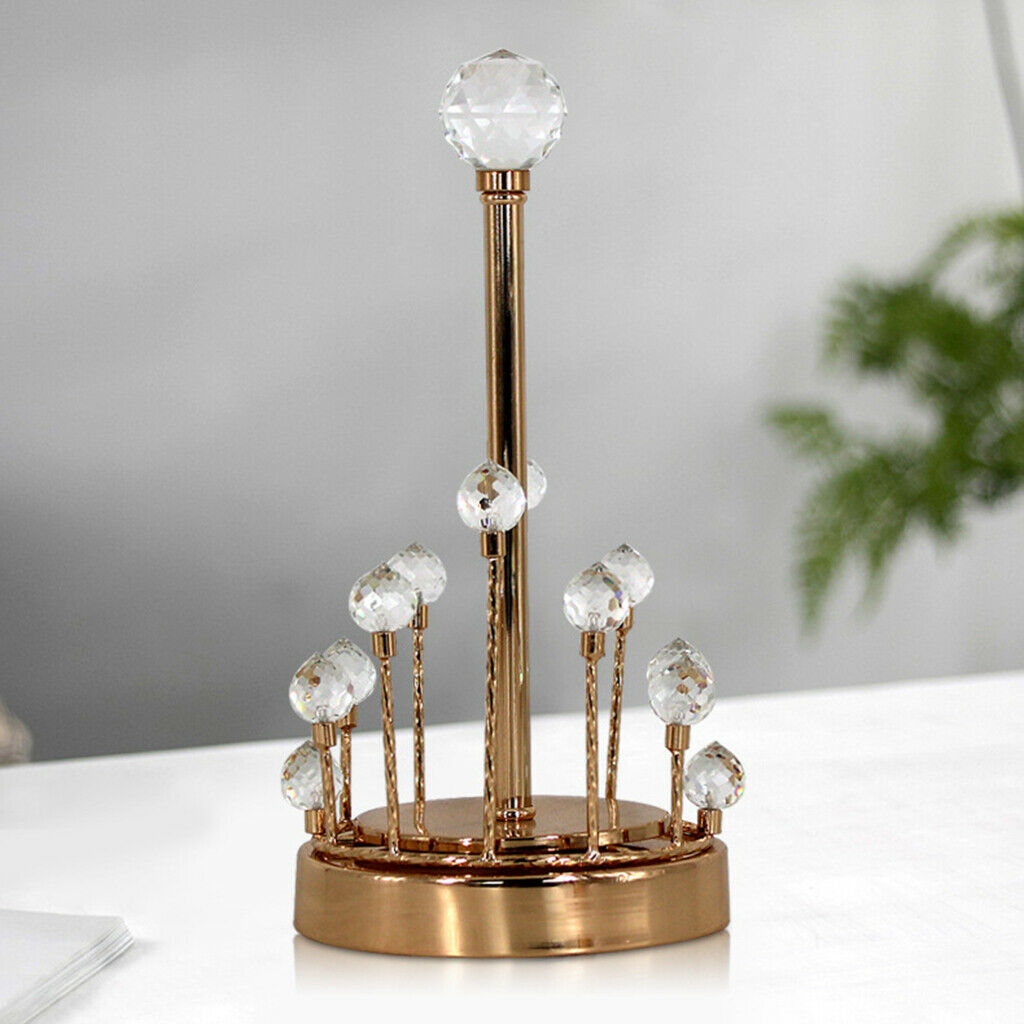 Deluxe Paper Towel Holder Decorative Towel Roll Stand Table Napkins Rack