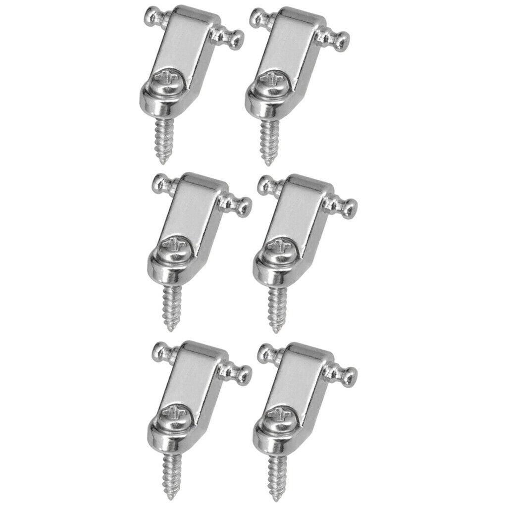 4pcs Guitar Roller String Tree Retainer Mounting Trees Electric Guitar Parts