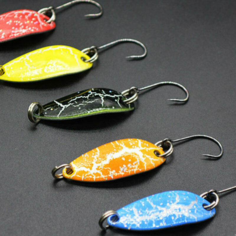 5PCS Mini 3.5g Spoon Fishing Lure 30mm Metal Jigging Lure Baits Swimbait .l8