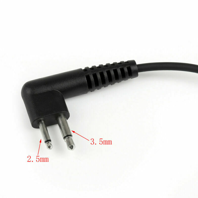1x2 Pin Earhook Earpiece Headset PTT Mic For  GP88 GP280 GP350 GP68  AT2
