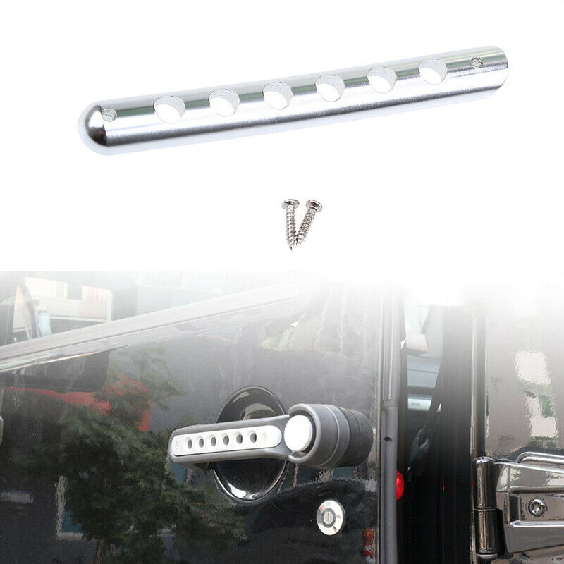 Door Handle Tailgate Bar Trim Insert Cover Grab Fit For Jeep Wrangler 2007-2017