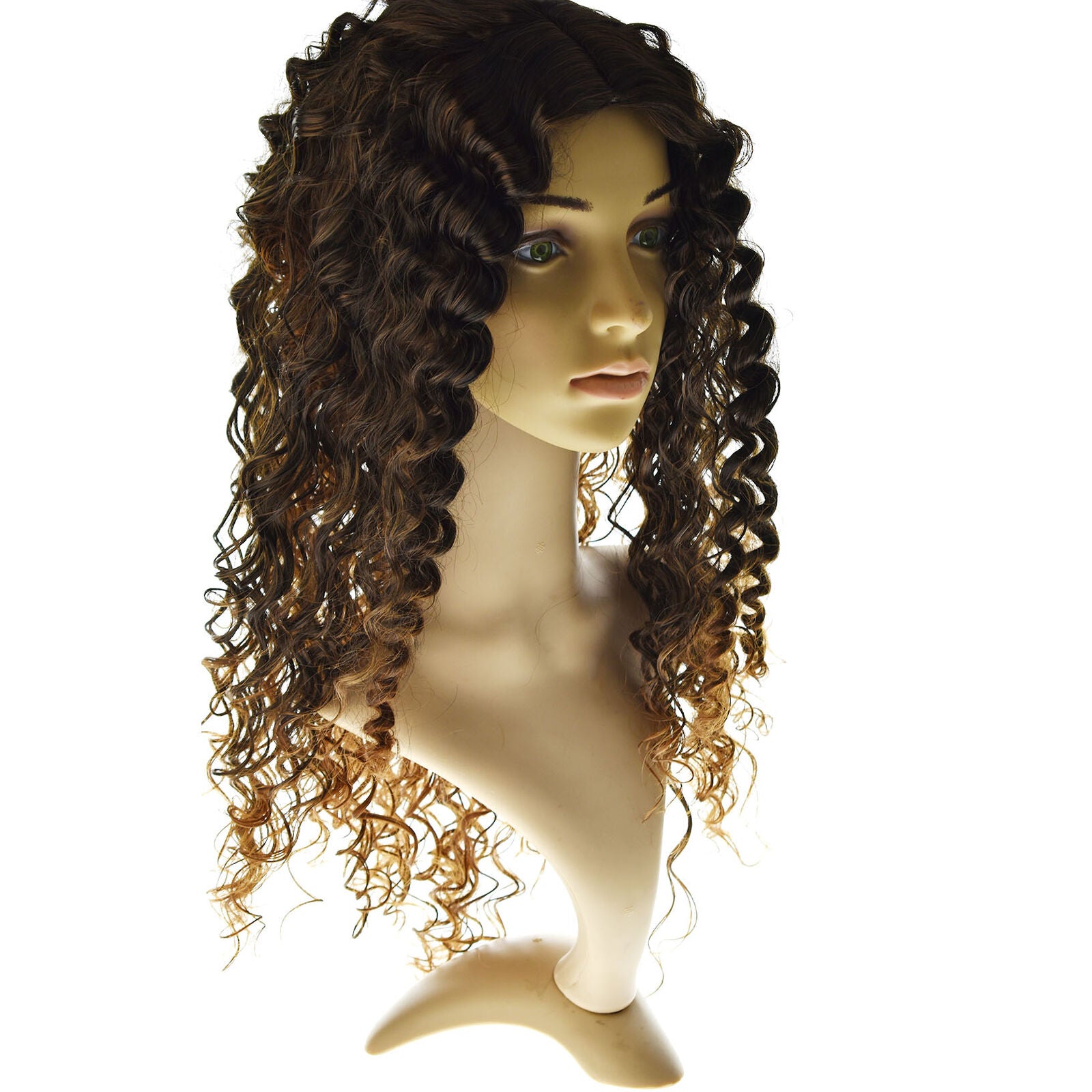 Short Curly Lace Front Hair Wig Ombre Brazilian Water Wave Pre Plucked Women
