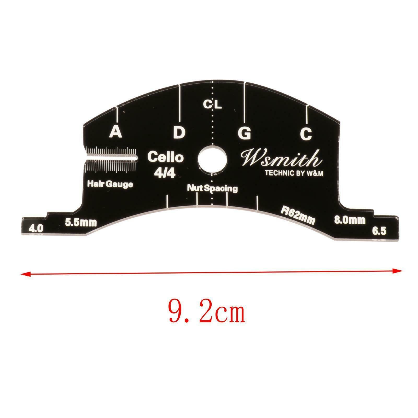 Full Size 3-4 4-4 Cello Bridge Fingerboard Scraper Repair Template Mold Tools