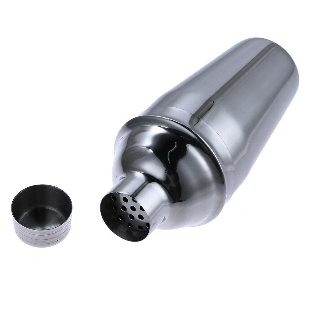 550ml Stainless Steel Cocktail Drink Shaker Mixer Party Bar Drink Mixer @