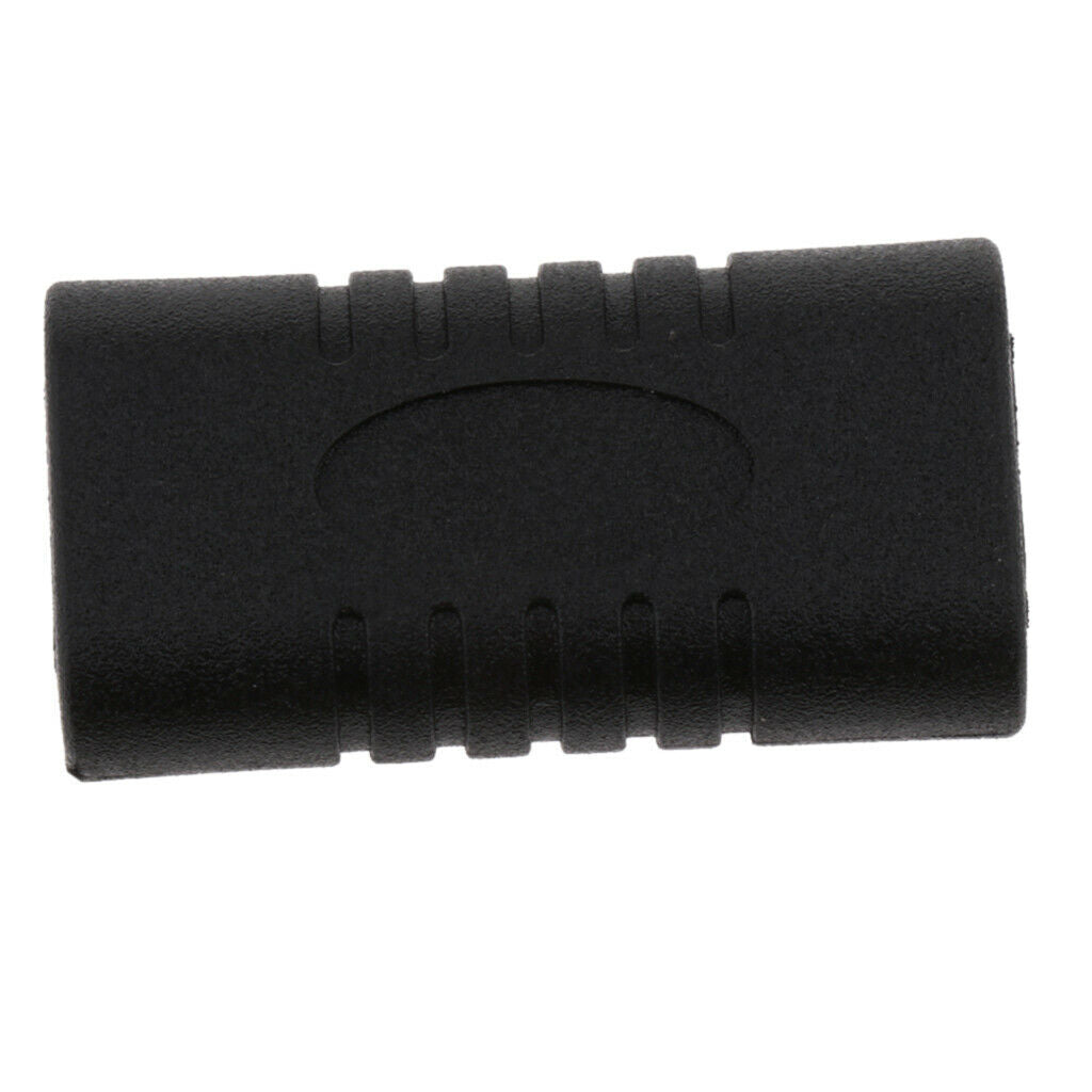 USB-C Female to Female Adapter USB 3.1 Type-C Connector Converter Black