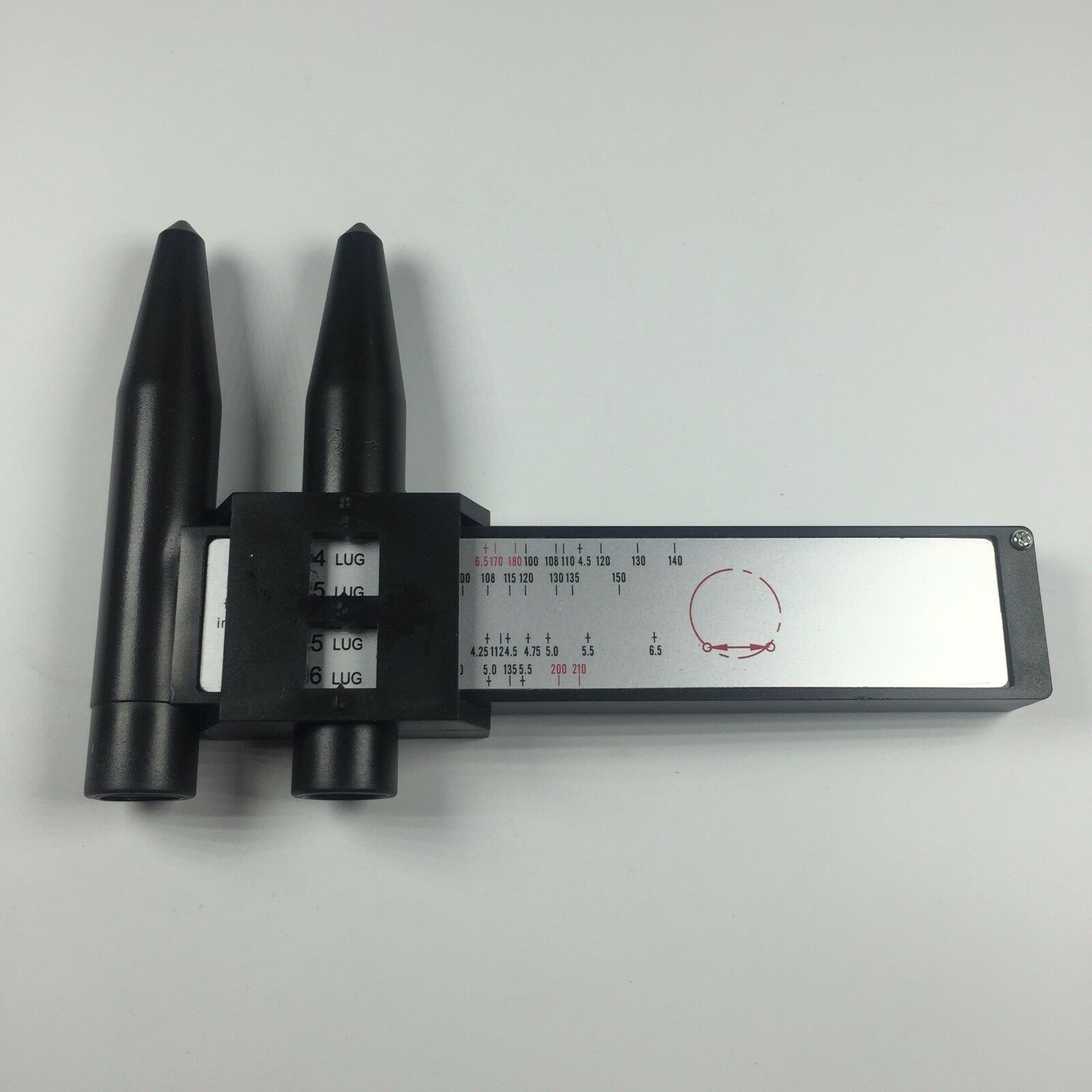 1PC Car Wheel Hull Measure Pitch-row PCD Ruler Automobile Modification Tool