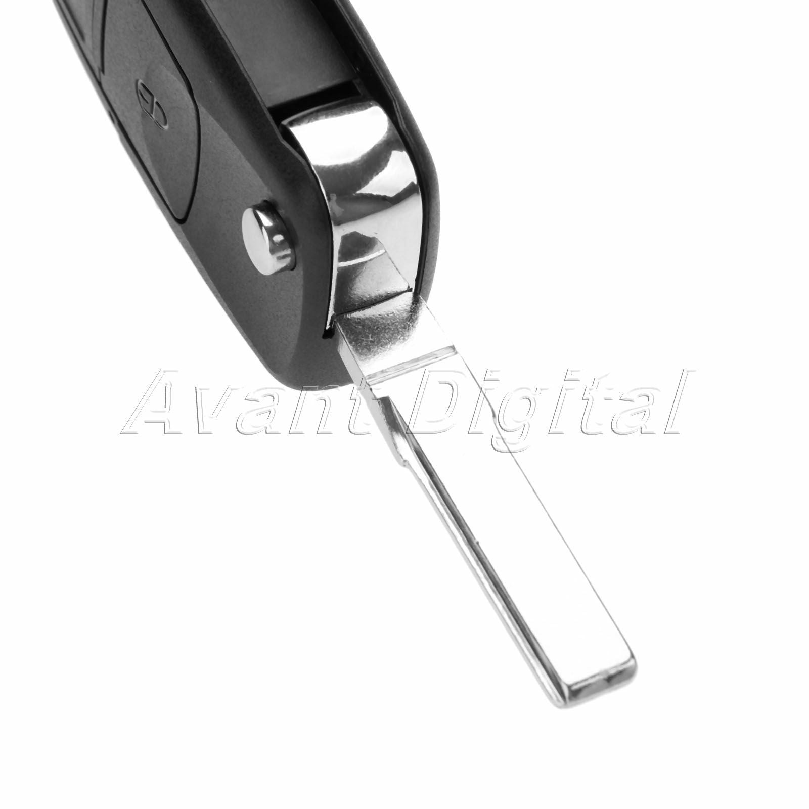 2Pcs Remote Key Fob 2 Button ID48 Chip 1J0959753CT Fit For 1999-2005  Golf MK4