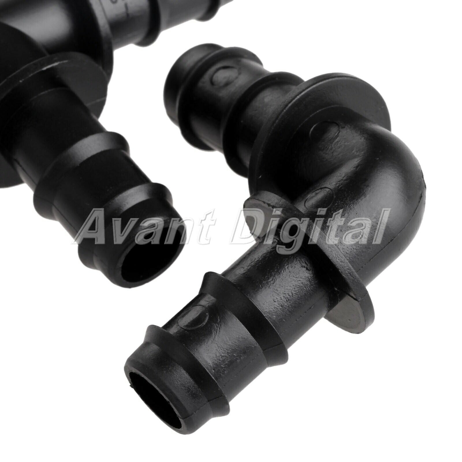 12mm Black Elbow Angle Bend Micro Drip Irrigation Pipe Fortings Connector 20pcs