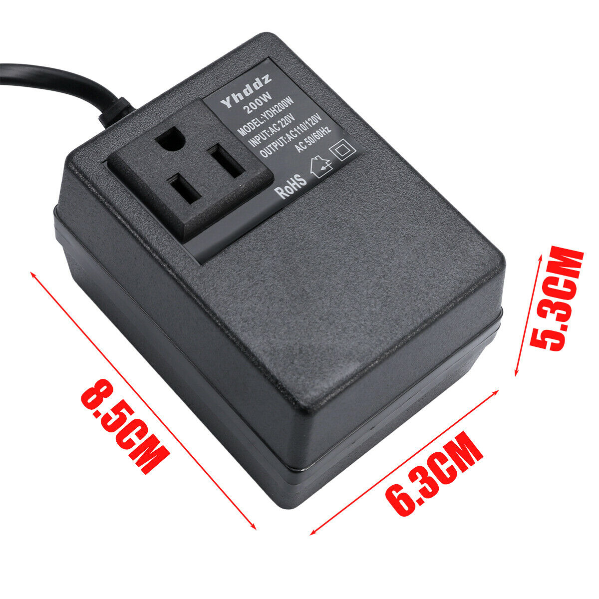200W 220V to 110V Step Down Adapter Transformer Travel Voltage Power Converter