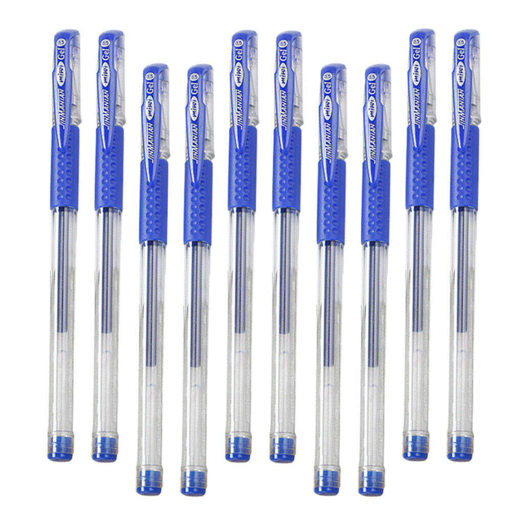 Pieces Medium 0.5mm Gel Pen Smooth for Office School Business Supplies Blue