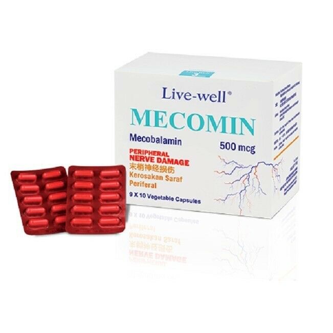 Live-Well Mecomin 500mcg 90's (Nerve Care for Diabetes)