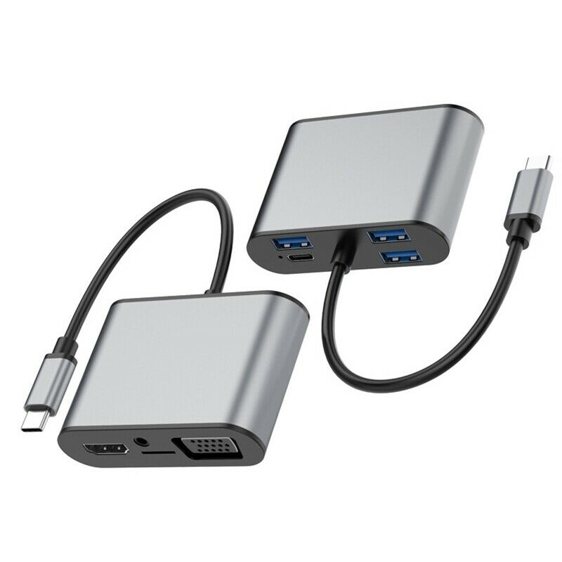 8 in 1 Usb C Hub Adapter with 4K mi 5Gbps Ethernet Port Usb 2.0 SD/TF Card ReaN8