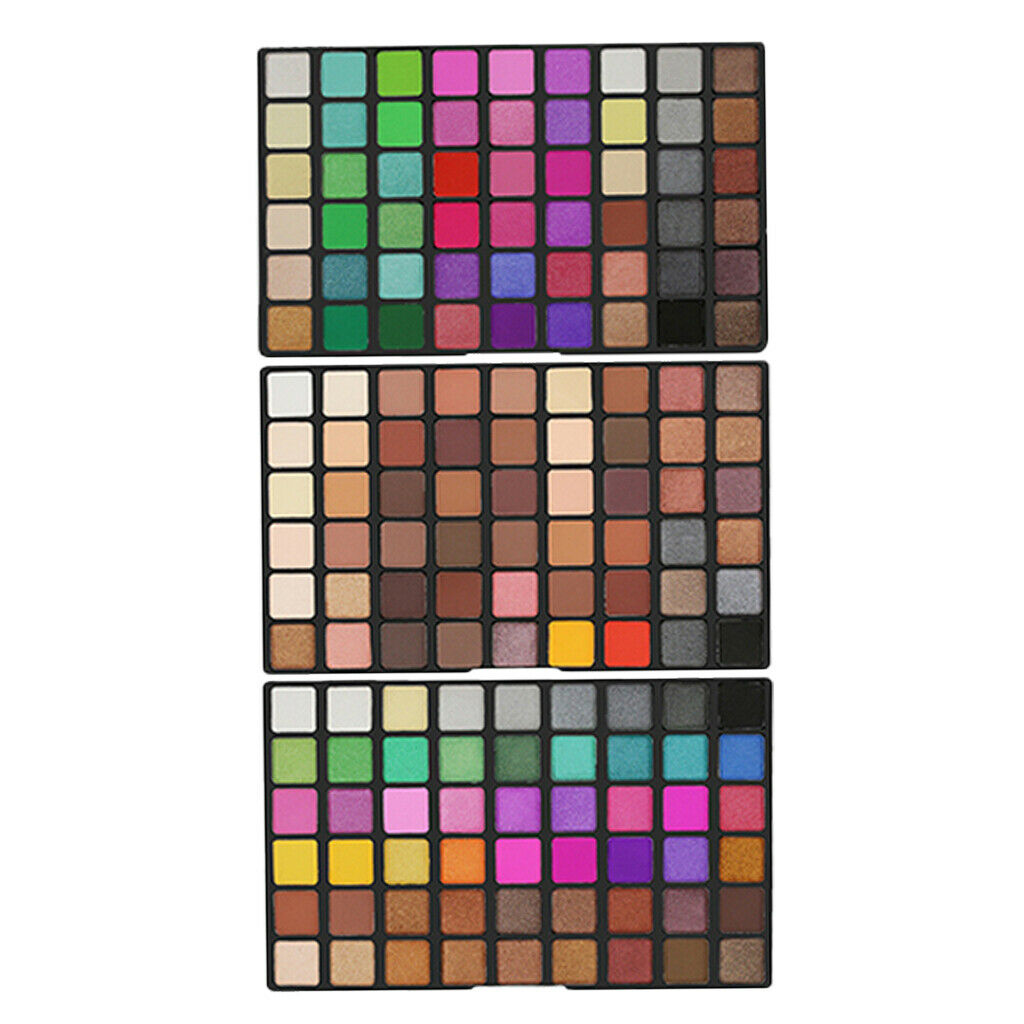 162 Colors Matte Glitter Eyeshadow Shadow Palette Highlight Shimmer Pigment