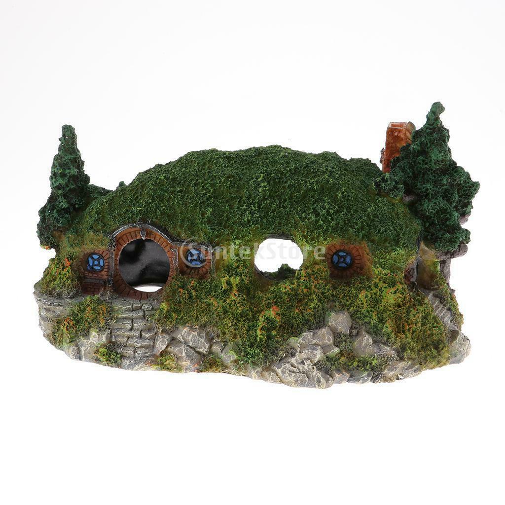 Creative Aquarium Castle Green Fish Cave Landscape Scene Ornaments Ornaments