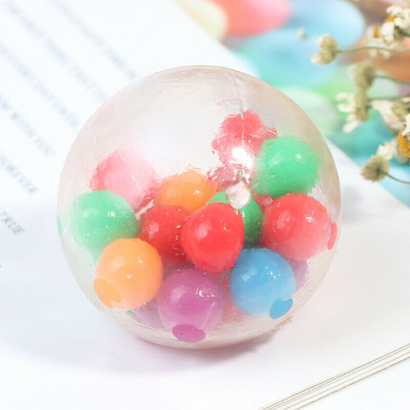 Anti Stress Face Reliever Colorful Ball Autism Mood Squeeze Relief Healthy YXDD
