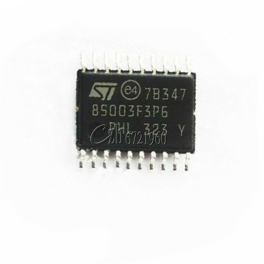 5PCS STM8S003F3P6 Manu:ST Encapsulation:TSSOP-20 8-Bit Microcontroller IC