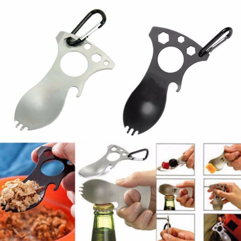 New Pocket Size Multi Tool Screwdriver Bottle Opener Spoon Survival Tools 1PCS