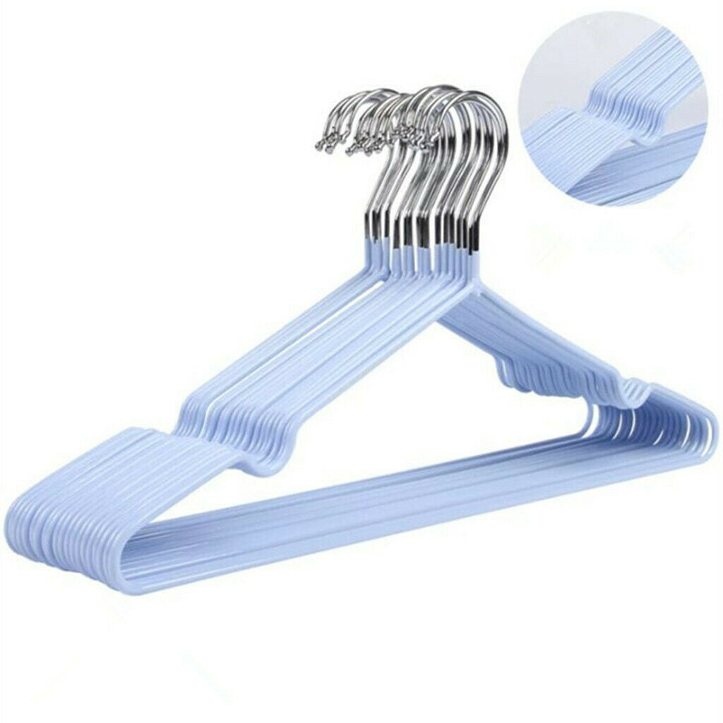 20 Counts Steel Clothes Hanger Adults Suit Hanger Organizer for Bedroom