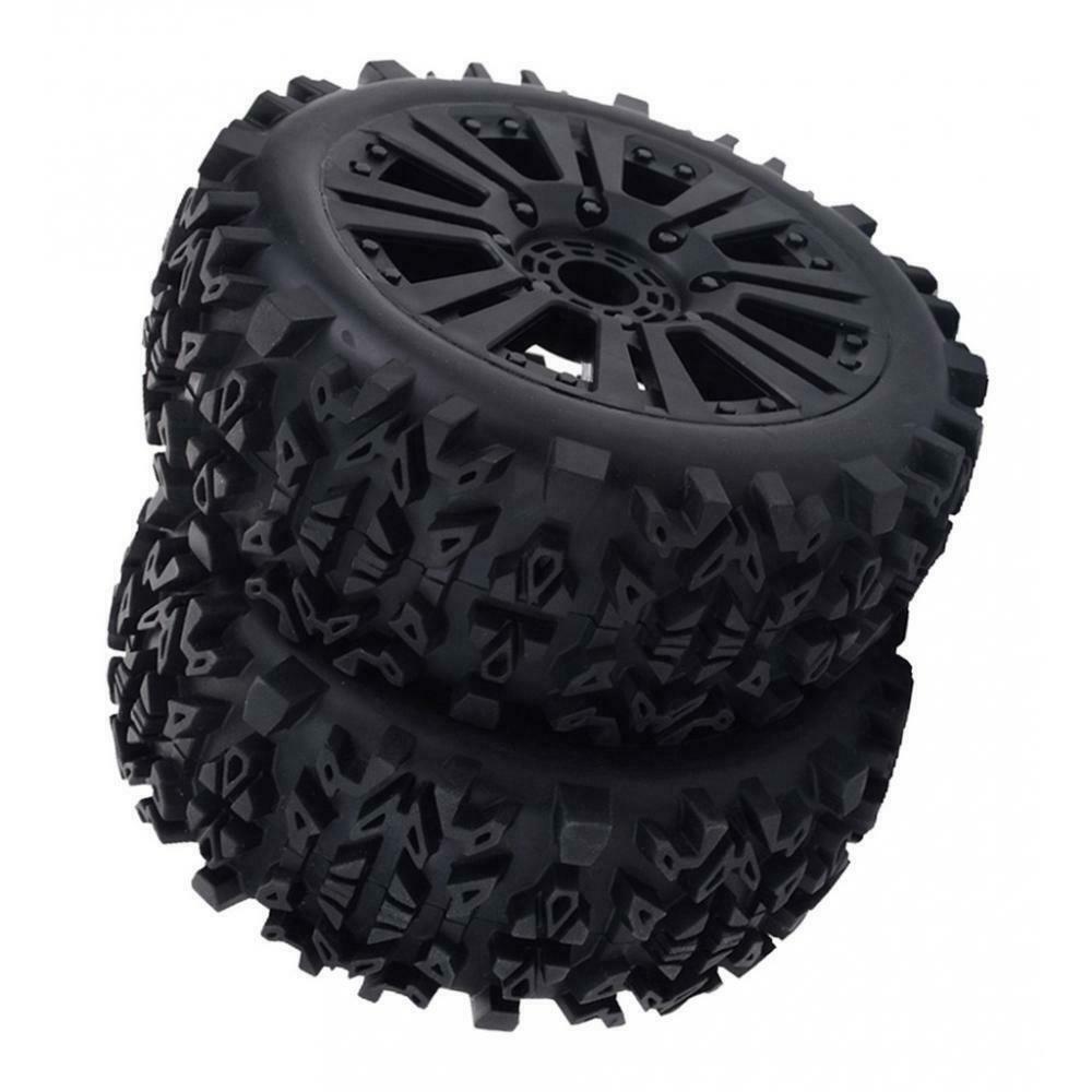 4pcs RC Car Wheel Rim Tyres 1/8 RC Truggy Truck Accessory Field Competition Use