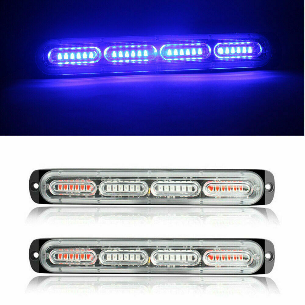 Blue Strobe 24LED Beacon Flashing Side Marker Light