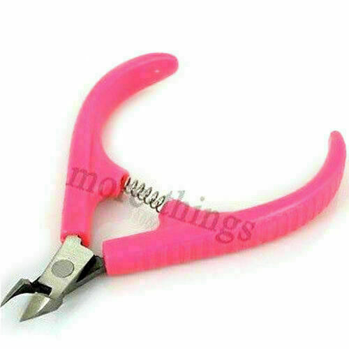 Red stainless steel cuticle nipper cutter nail art D119
