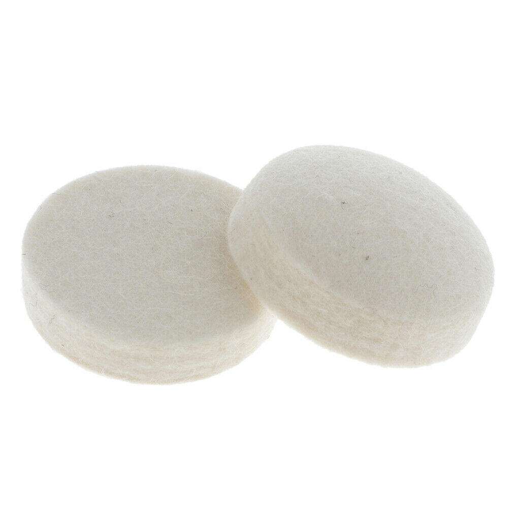 2Pcs Wool Felt Drums Round Electric Drum Beater Heads Instrument Parts Set