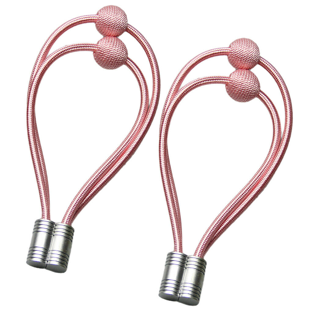 2 Pieces Window Curtain Buckle Tie Back Curtain Holdback Holder Pink