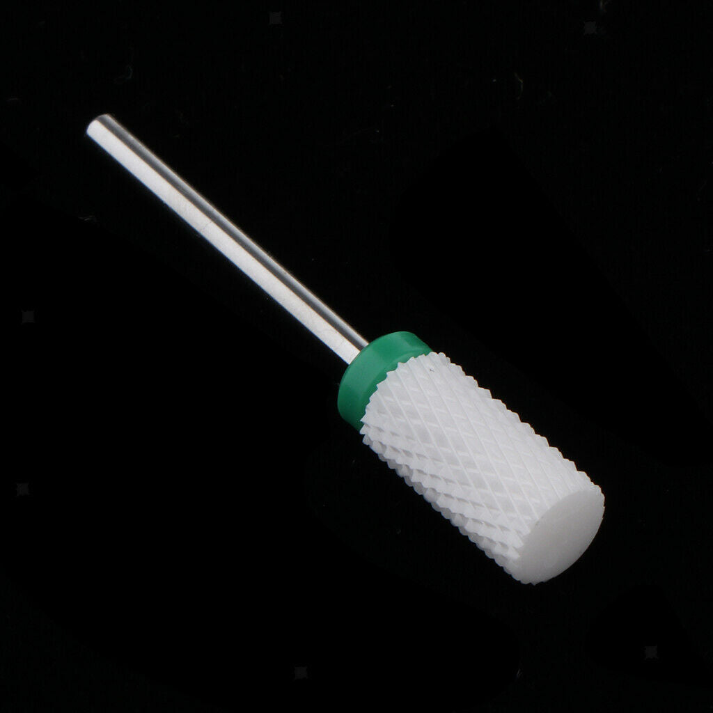 Ceramic Nail Art Polishing Head Electric Drill Bit Green Coarse Grinding