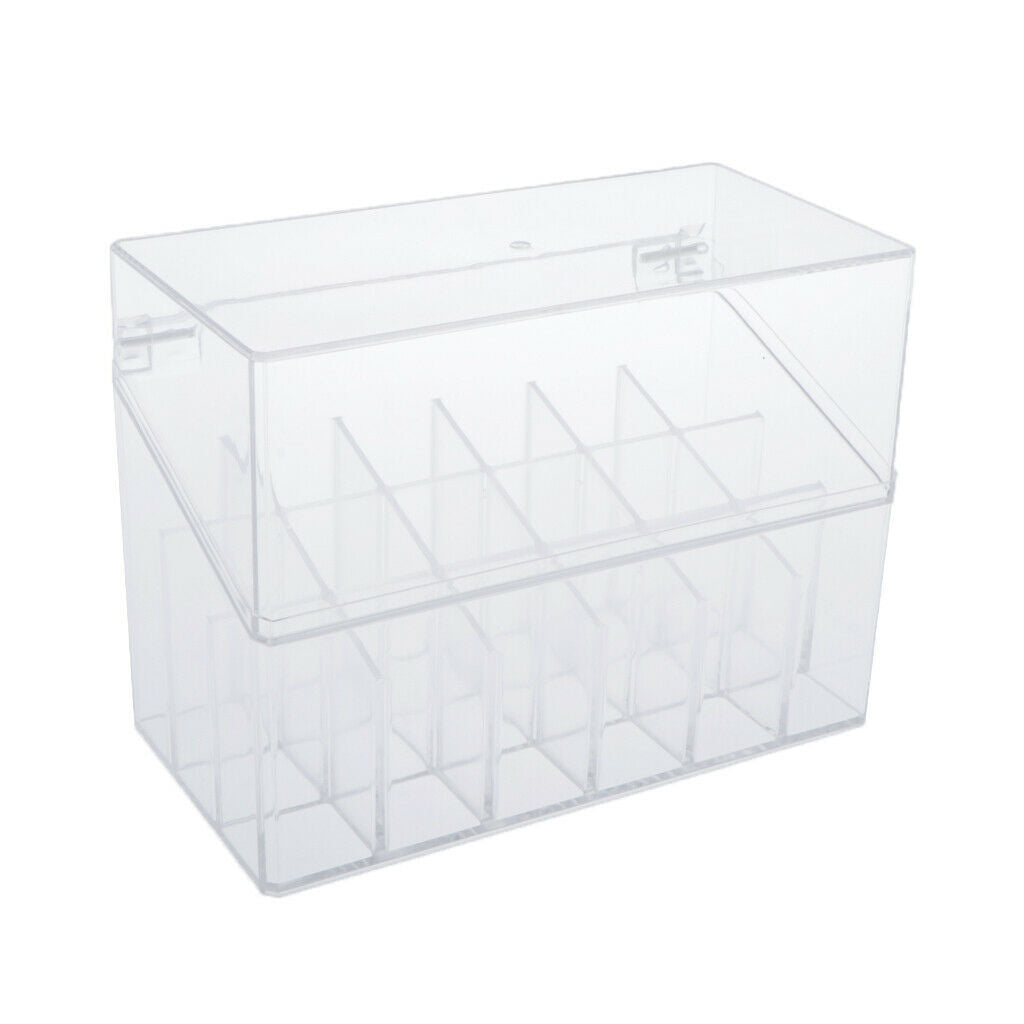 Acrylic Lipstick Organizer Dustproof Lipgloss Case Makeup Storage 18 Spaces